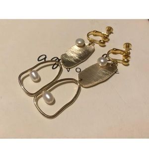 Made in Korea Pearl Clip on Earrings